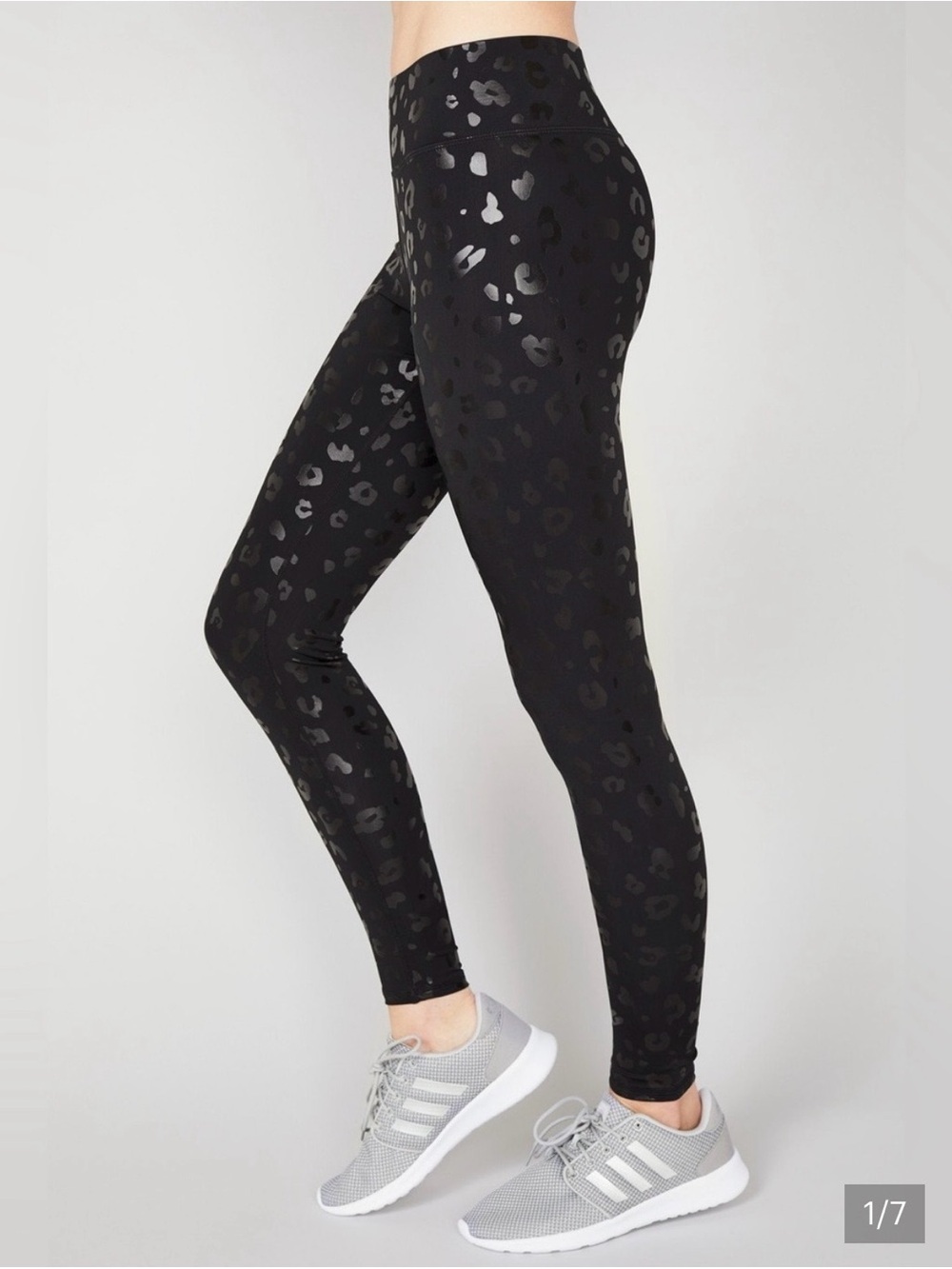 Terez Black Foil Cheetah Leggings - XL - NWT